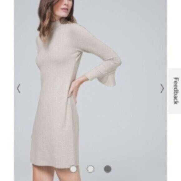 NWOT White House Black Market Cozy Shift Dress - Picture 3 of 4